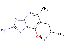 2-amino-6-isobutyl-5-methyl[1,2,4]triazolo[1,5-a]pyrimidin-7-ol