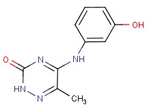 5-[(3-hydroxyphenyl)amino]-6-methyl-1,2,4-triazin-3(2H)-one