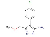 4-(4-chlorophenyl)-3-(methoxymethyl)-1H-pyrazol-5-amine 4-(4-chlorophenyl)-3-(methoxymethyl)-1H-pyrazol-5-amine