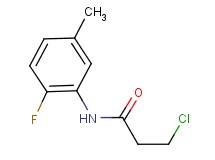 3-chloro-N-(2-fluoro-5-methylphenyl)propanamide 3-chloro-N-(2-fluoro-5-methylphenyl)propanamide