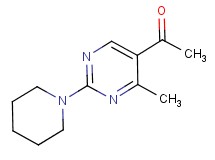 1-[4-methyl-2-(1-piperidinyl)-5-pyrimidinyl]ethanone