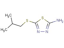 5-(isobutylthio)-1,3,4-thiadiazol-2-amine 5-(isobutylthio)-1,3,4-thiadiazol-2-amine