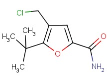 5-tert-butyl-4-(chloromethyl)-2-furamide 5-tert-butyl-4-(chloromethyl)-2-furamide