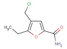 4-(chloromethyl)-5-ethyl-2-furamide 4-(chloromethyl)-5-ethyl-2-furamide