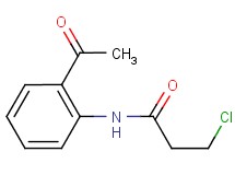N-(2-acetylphenyl)-3-chloropropanamide N-(2-acetylphenyl)-3-chloropropanamide